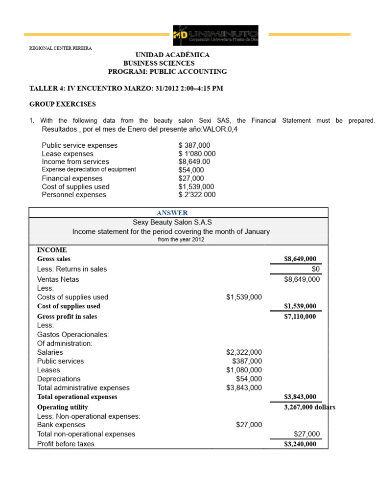 Income Statements and Balance Sheets Analysis | PDF | Expense | Balance ...