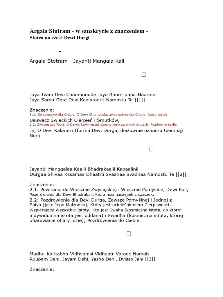 Argala Stotra | PDF