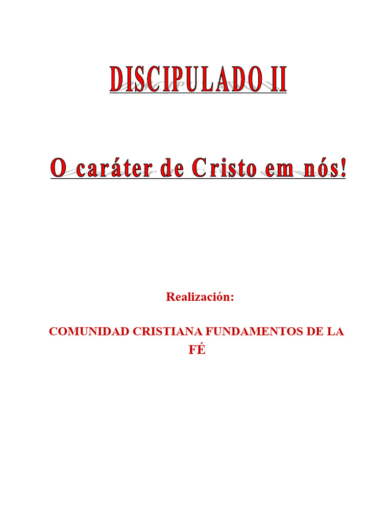 Apostilla - El Carácter de Cristo en Nosotros | PDF | Moralidad ...