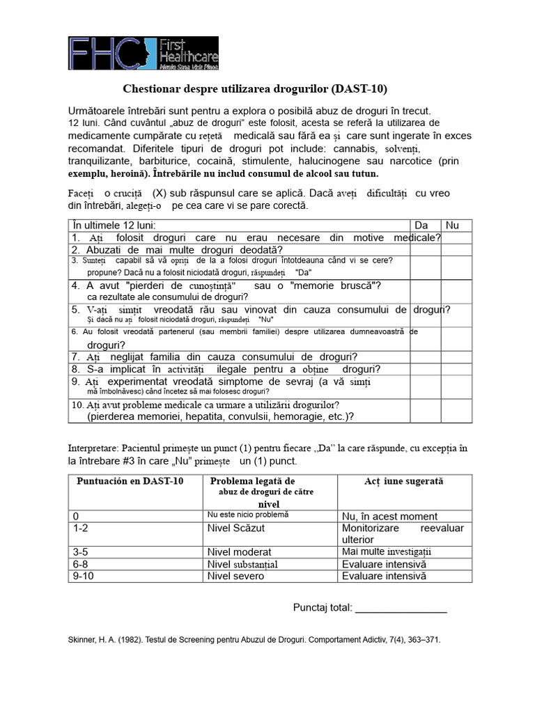 Dast-10 Ro | PDF
