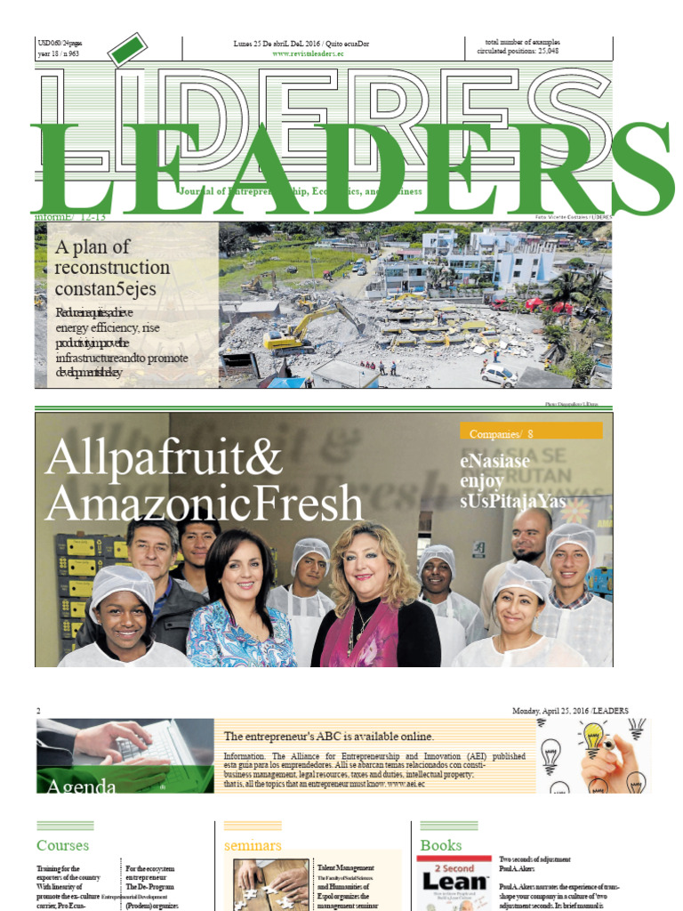 Leaders Magazine - Monday April 25 | PDF | Banks | Entrepreneurship