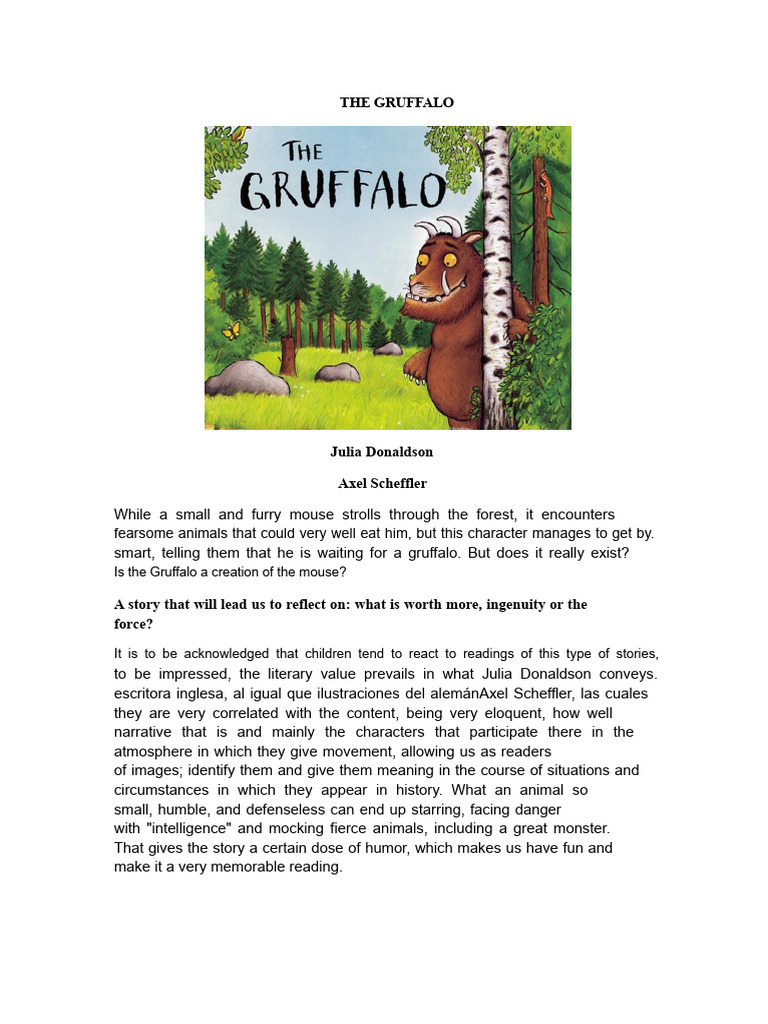 The Gruffalo: A Tale of Ingenuity | PDF