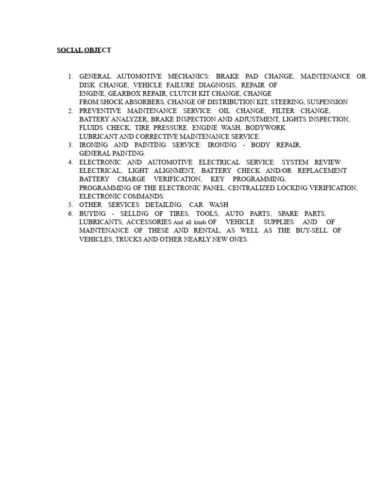 Comprehensive Automotive Services Guide | PDF