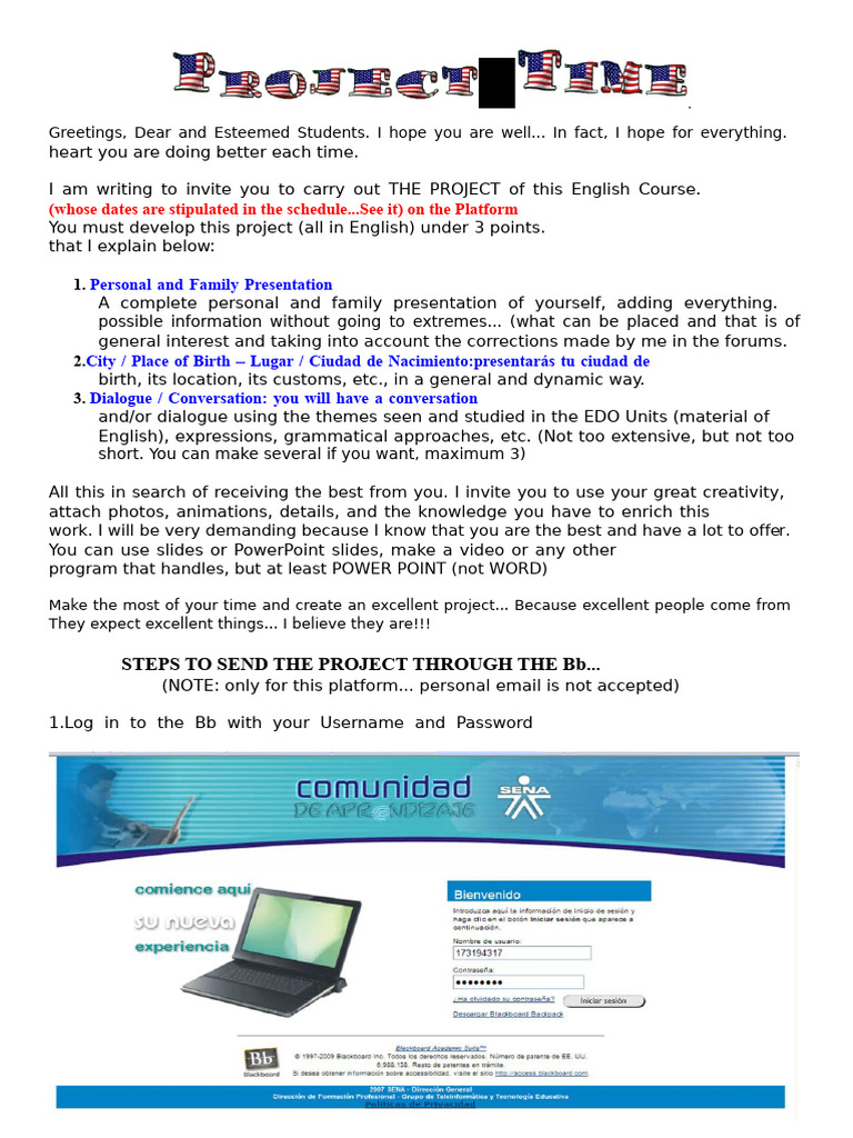 Basic English Project 1 and steps[1] | PDF