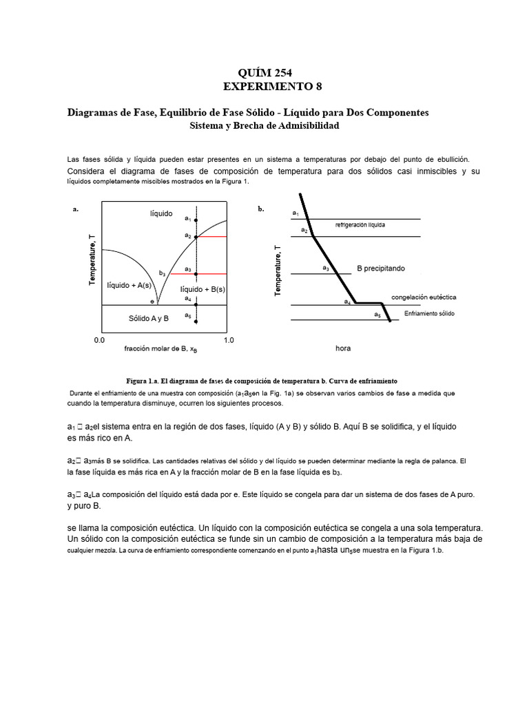 Diagramas de Fases Sólidos Líquidos de Equilibrio de Fase | PDF | Fase ...
