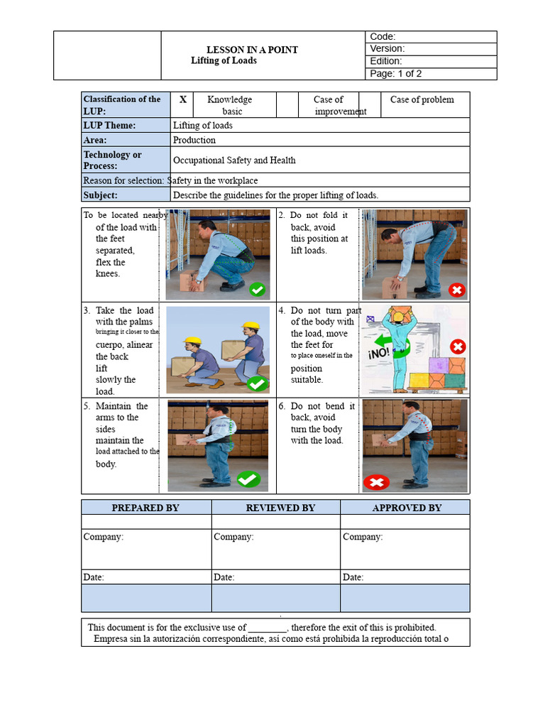 Lup-syso.01-004-Lesson On A Load Lift Point v00 | PDF