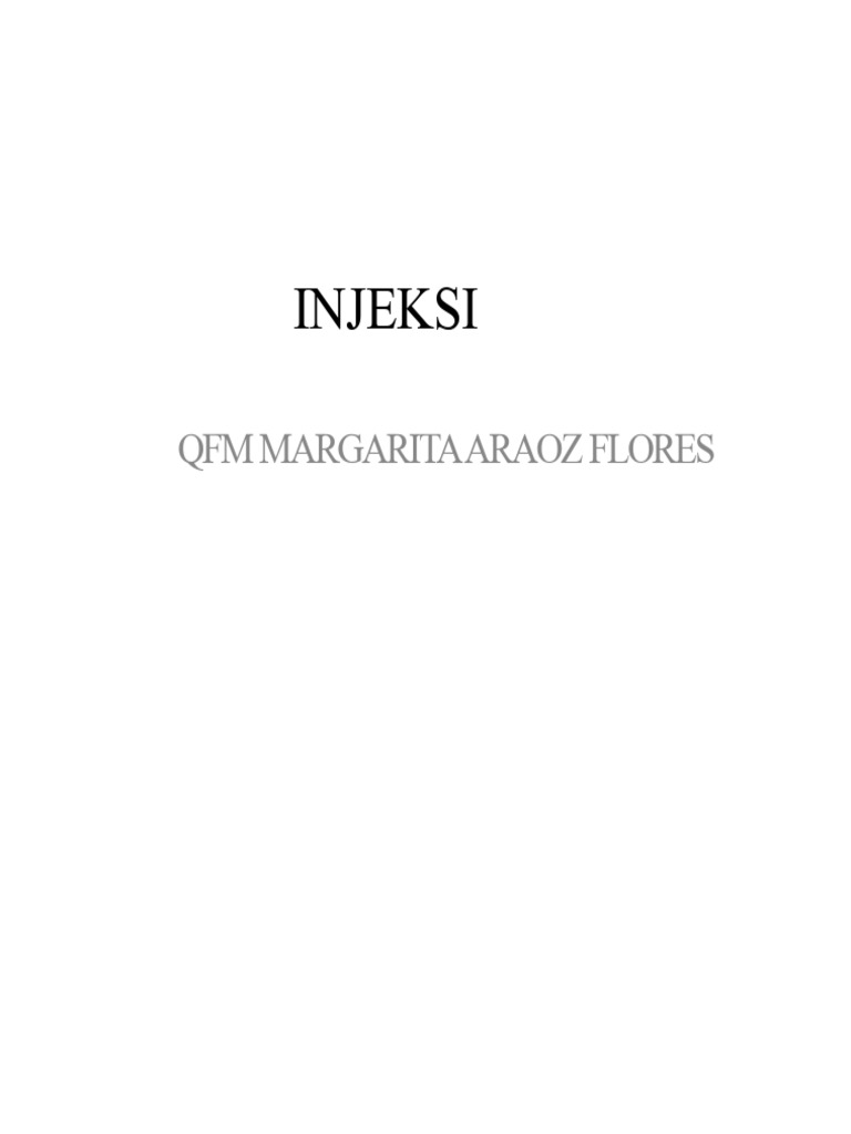 Panduan Lengkap Injeksi Steril | PDF