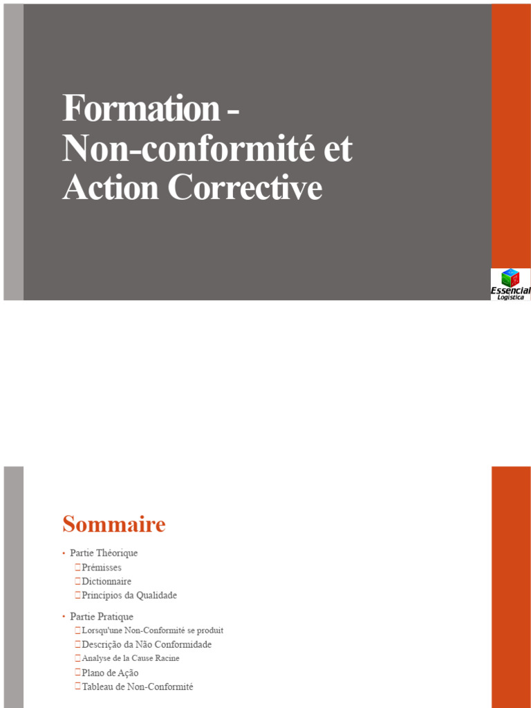 Non-Conformité et Actions Correctives | PDF | Management de la qualité ...