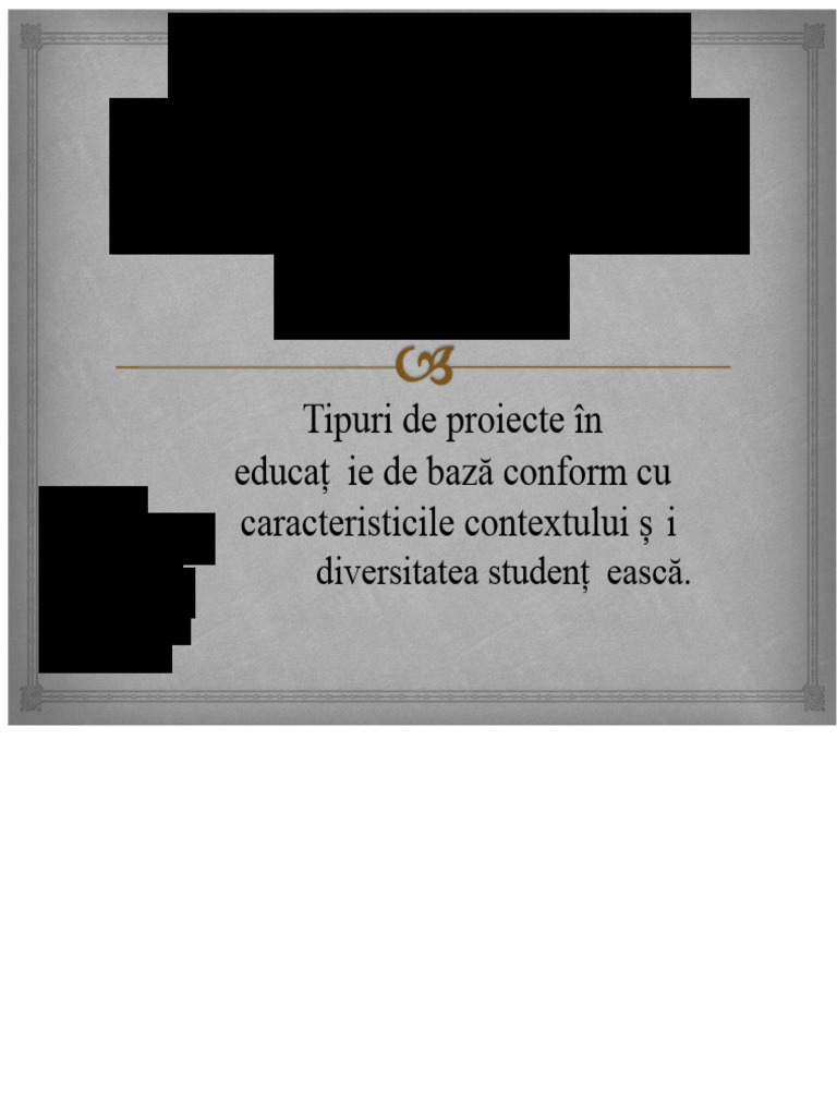 Tipuri de Proiecte Educaționale | PDF
