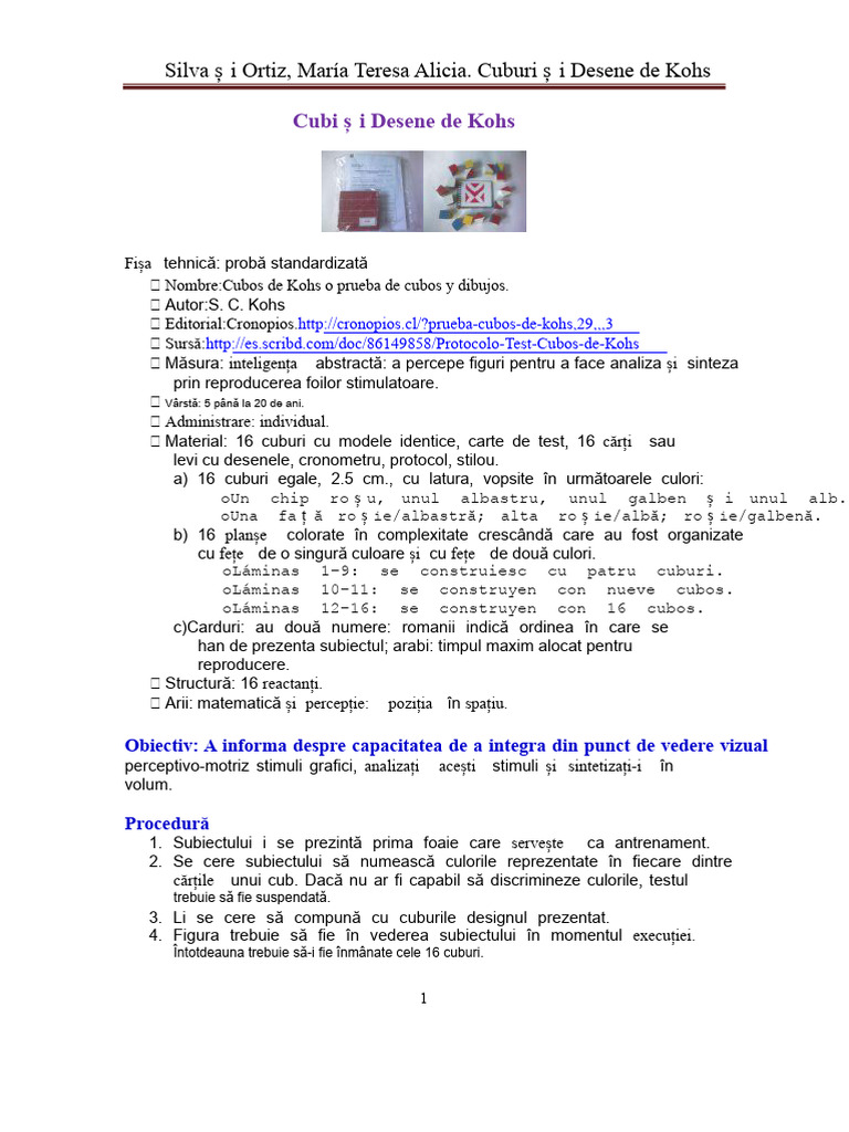 Cuburi-de-Kohs PDF | PDF