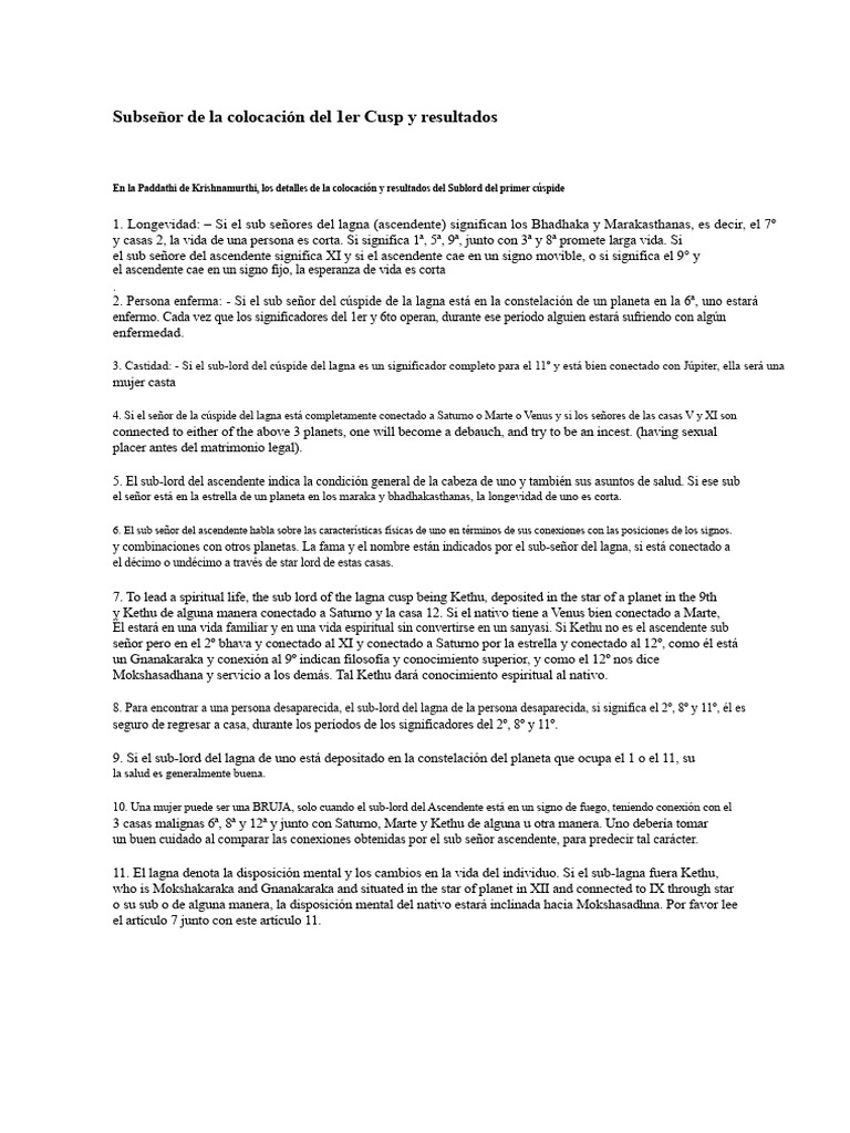 Resultados del Sublord del 1er Cúspide | PDF | Ciencias fisicas | Cielo