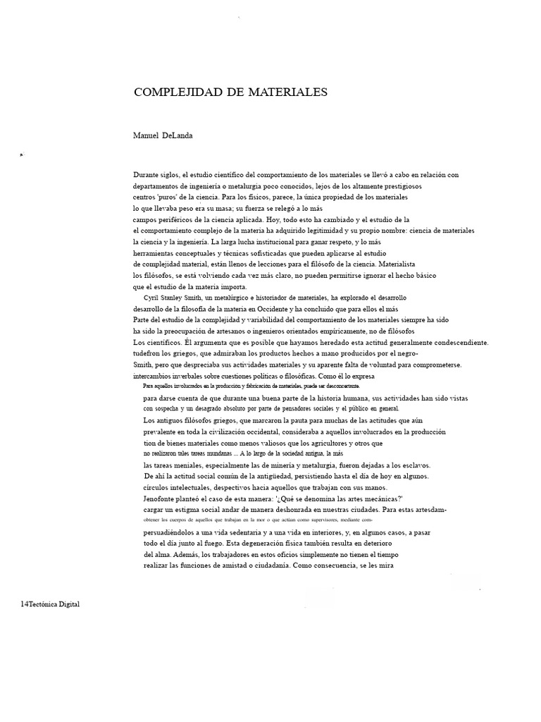 Complejidad en la Ciencia de Materiales | PDF | Deformación (ingeniería ...