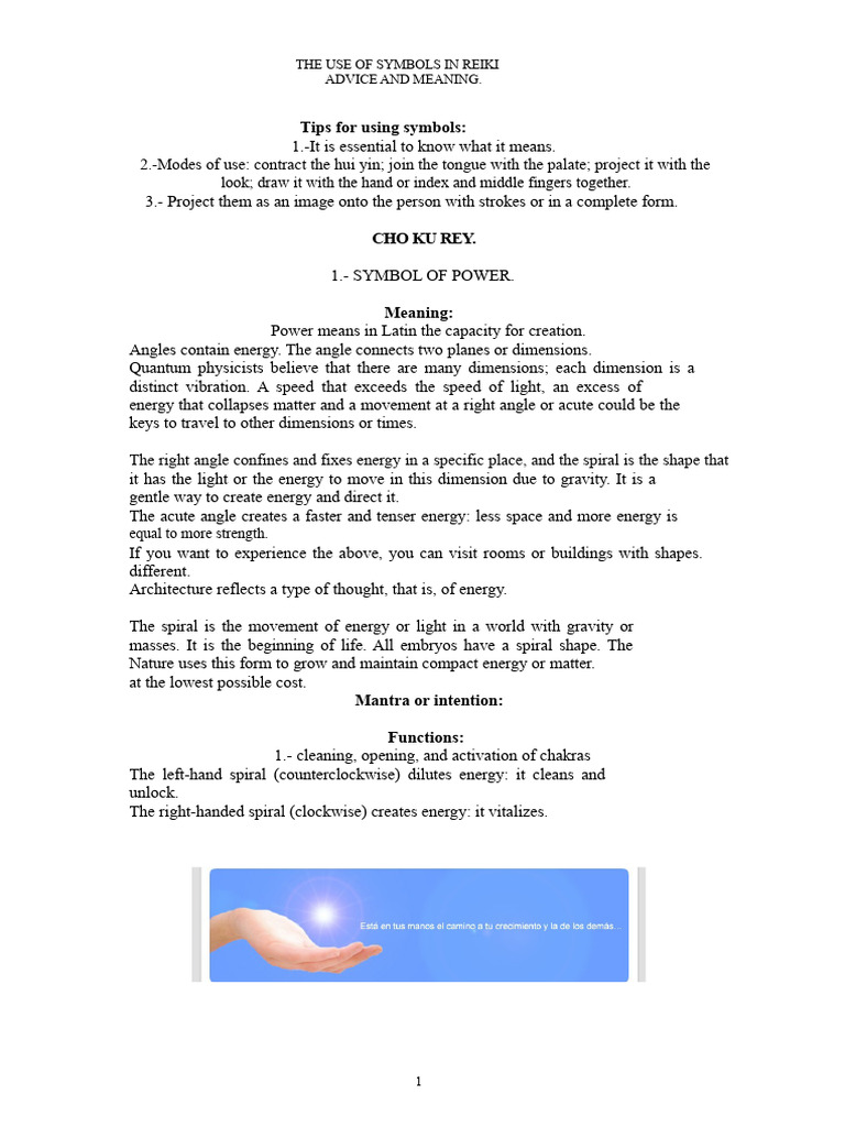 Reiki Symbols: Meanings and Usage Guide | PDF | Chakra | Mantra