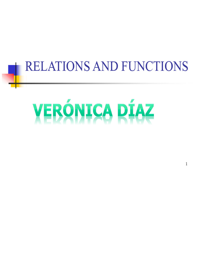 Relationships and Functions | PDF | Function (Mathematics) | Set ...
