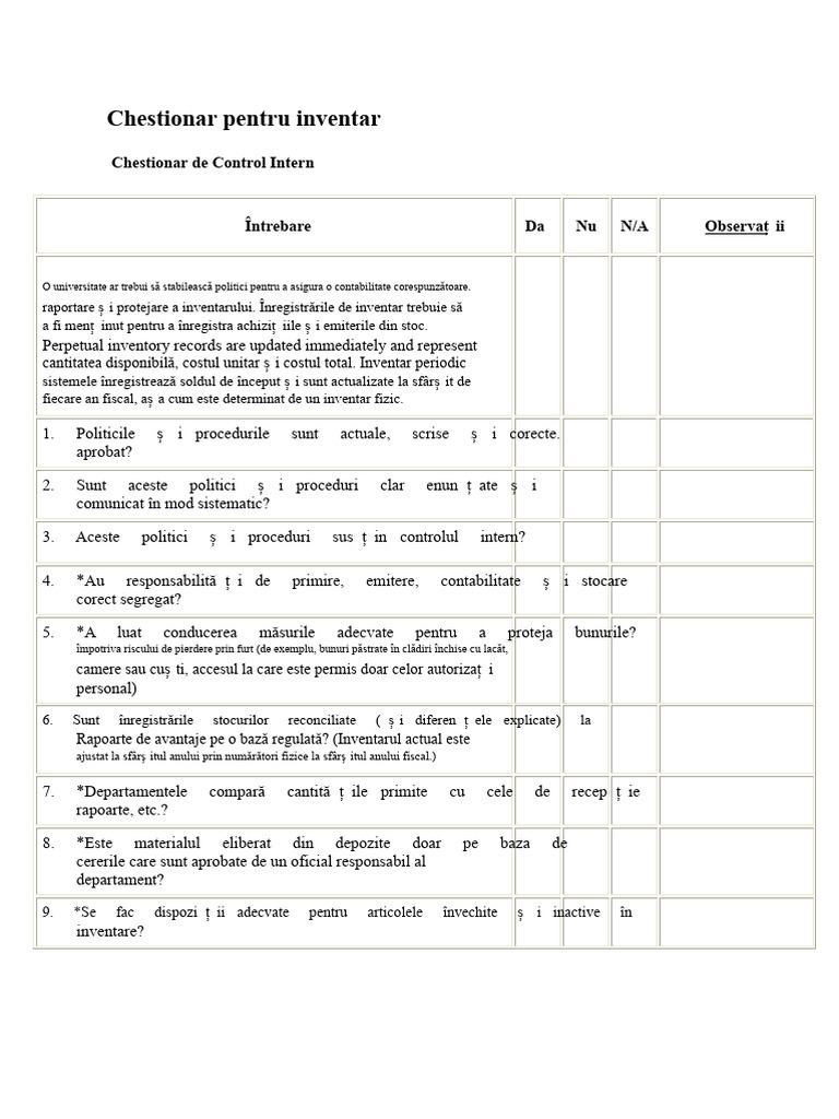 Gestionarea Inventarului | PDF