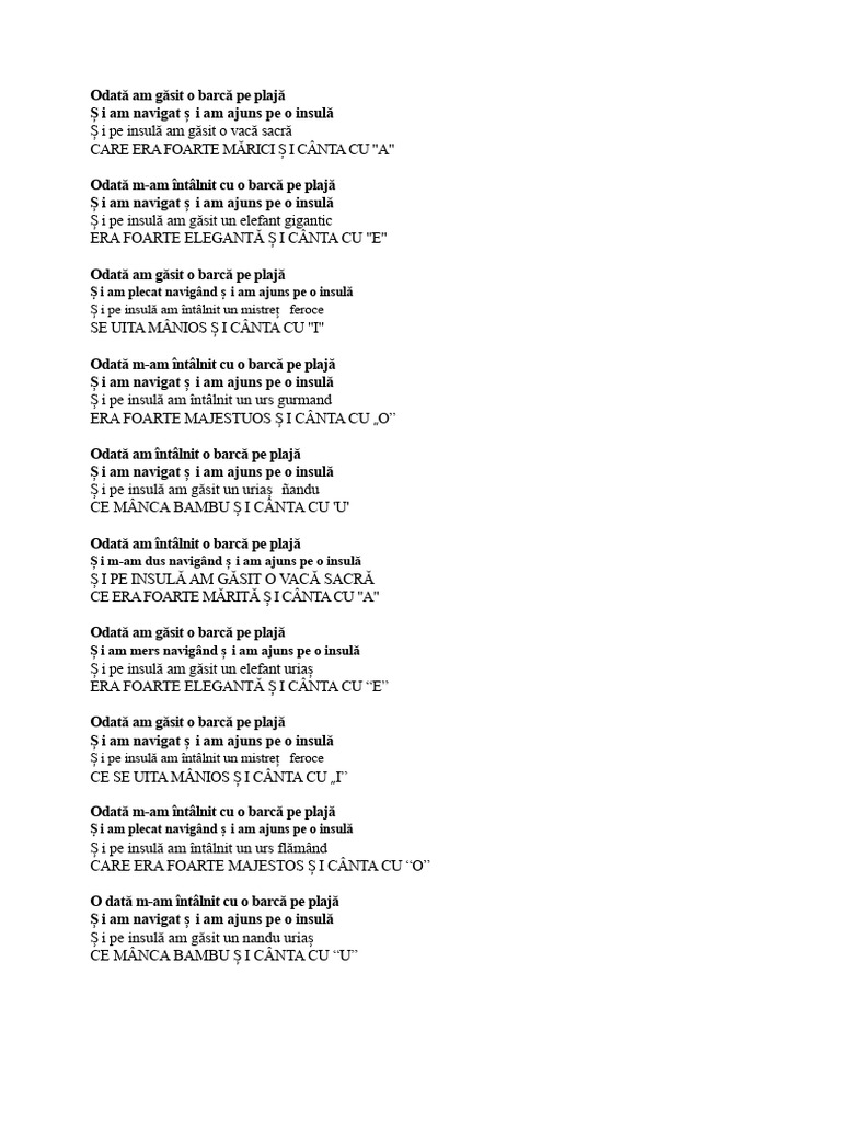 Versuri de Melodie | PDF