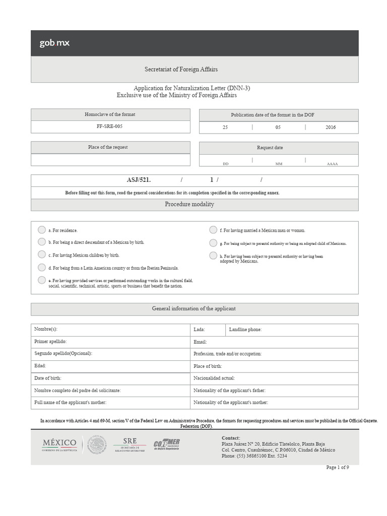Naturalization Application Guide DNN-3 | PDF | Identity Document ...
