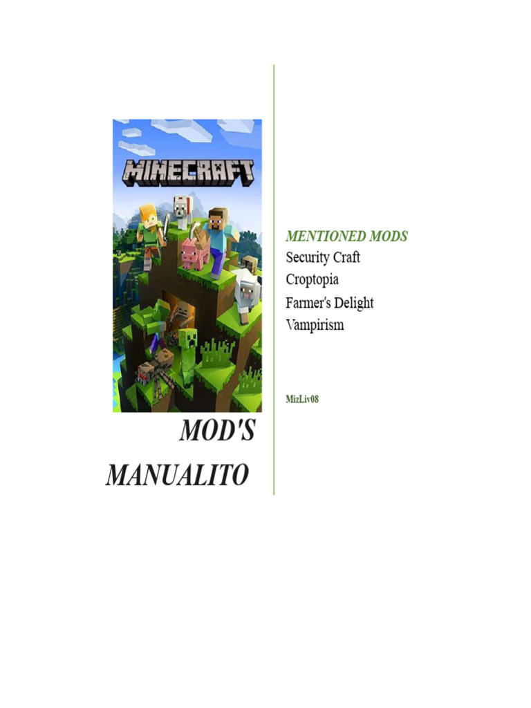 Minecraft Mod Guide: Security Craft & More | PDF | Vampires | Image Scanner