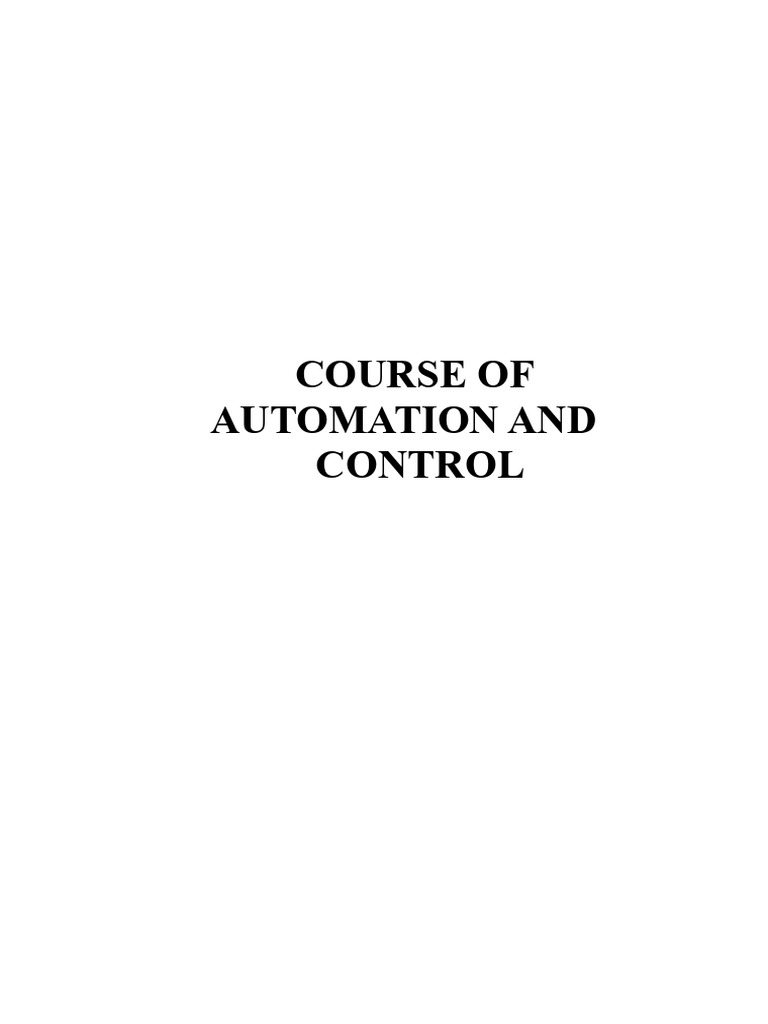 PLC Automation and Control Course Overview | PDF | Programmable Logic ...