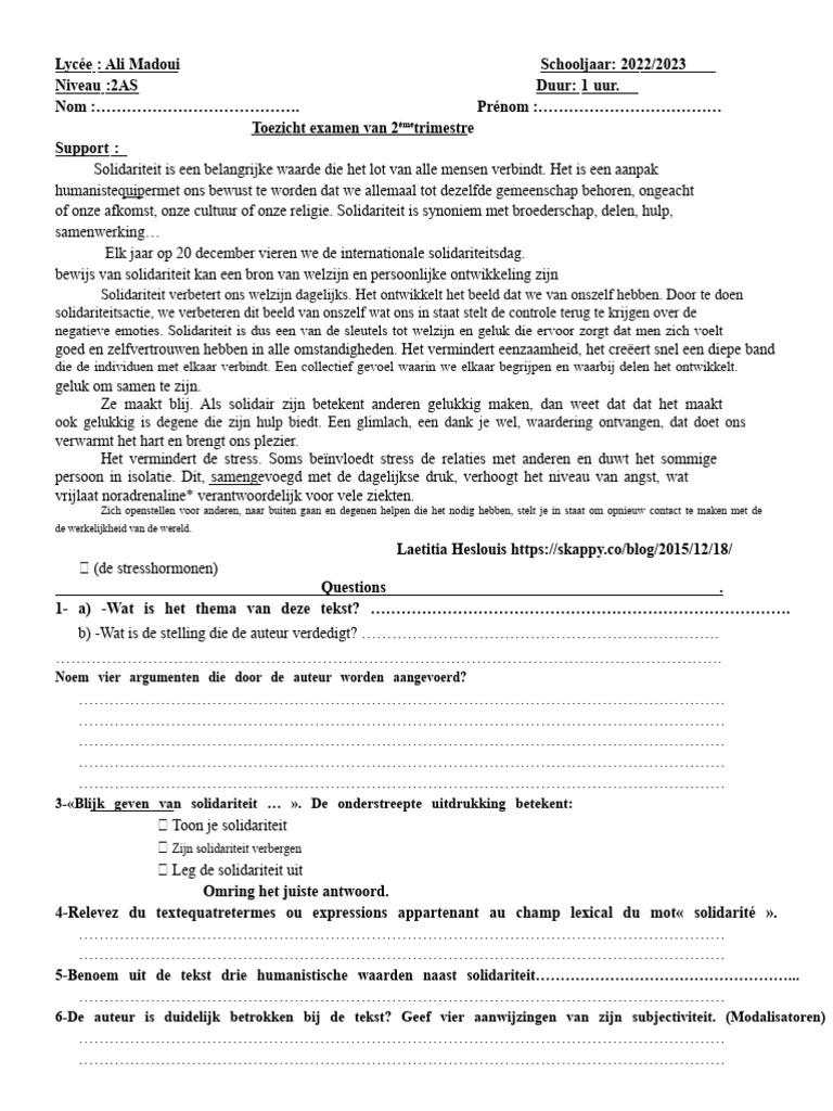 De Solidariteit | PDF