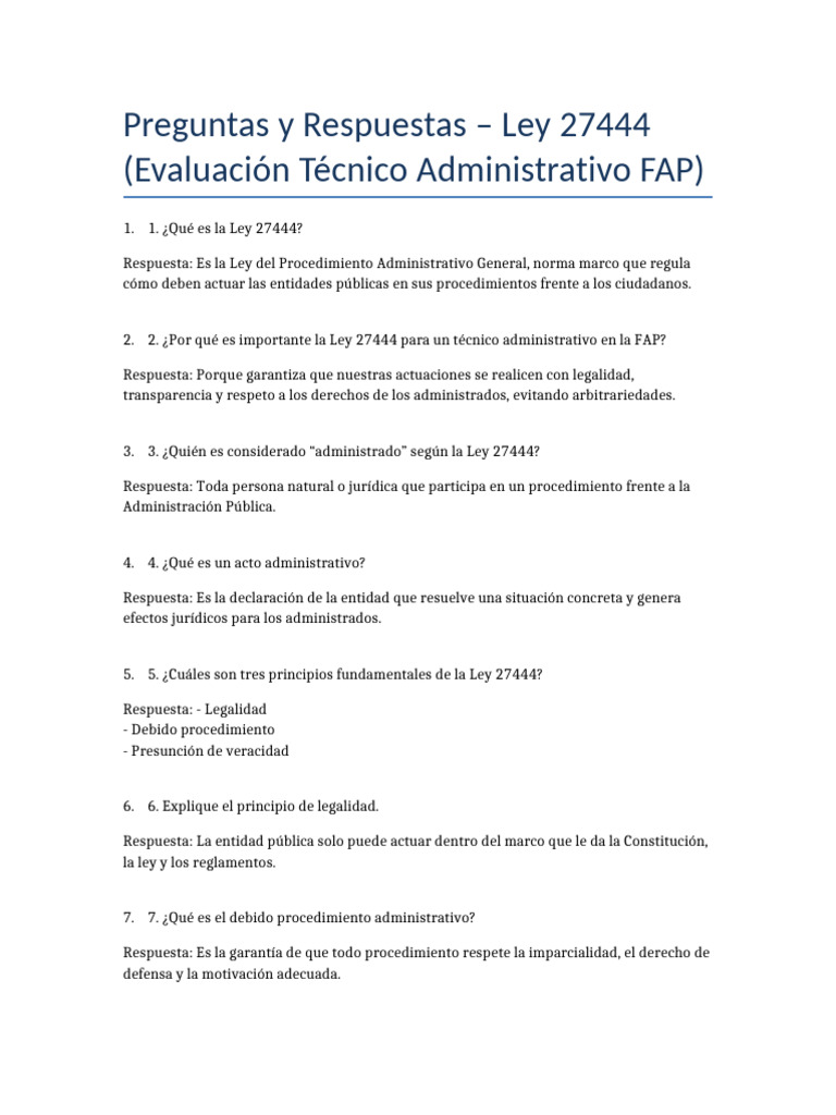 Ley 27444: Claves del Procedimiento Administrativo | PDF | Gobierno ...