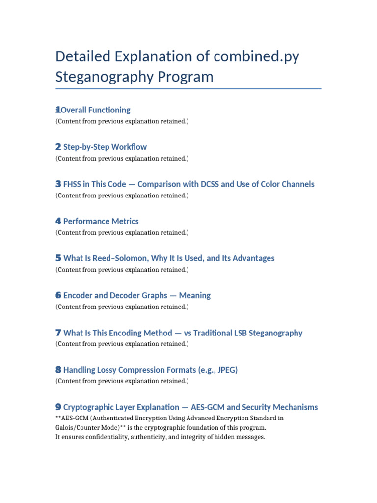 Combined Code Explanation Full | PDF | Encryption | Espionage Techniques