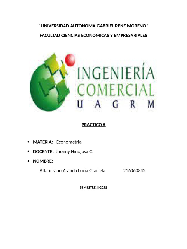 Universidad Autonoma Gabriel Rene Moreno | PDF