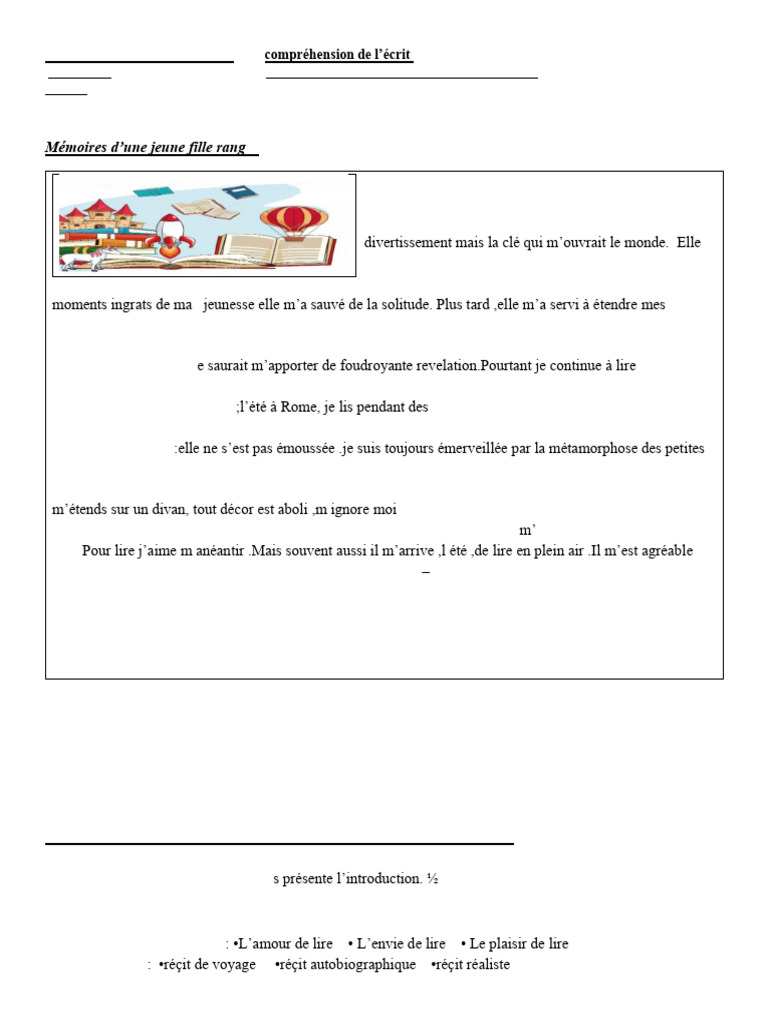 La lecture : passion et épanouissement | PDF