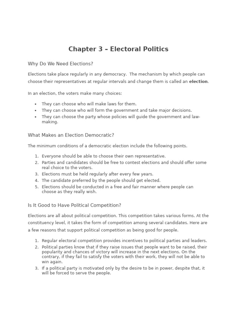 Understanding Electoral Politics in India | PDF | Electoral District ...