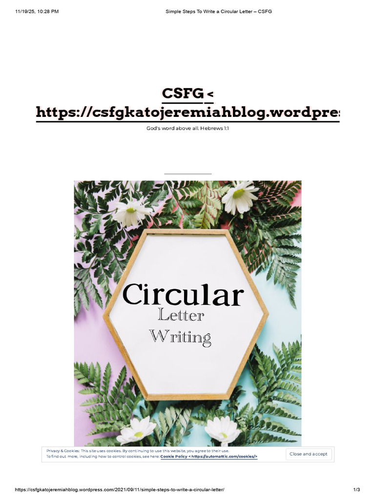How to Write a Circular Letter Guide | PDF | Chess | Chess Theory