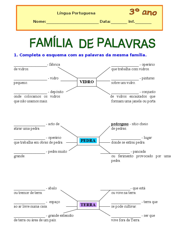 f5 Familia de Palavras | PDF | Natureza | Science