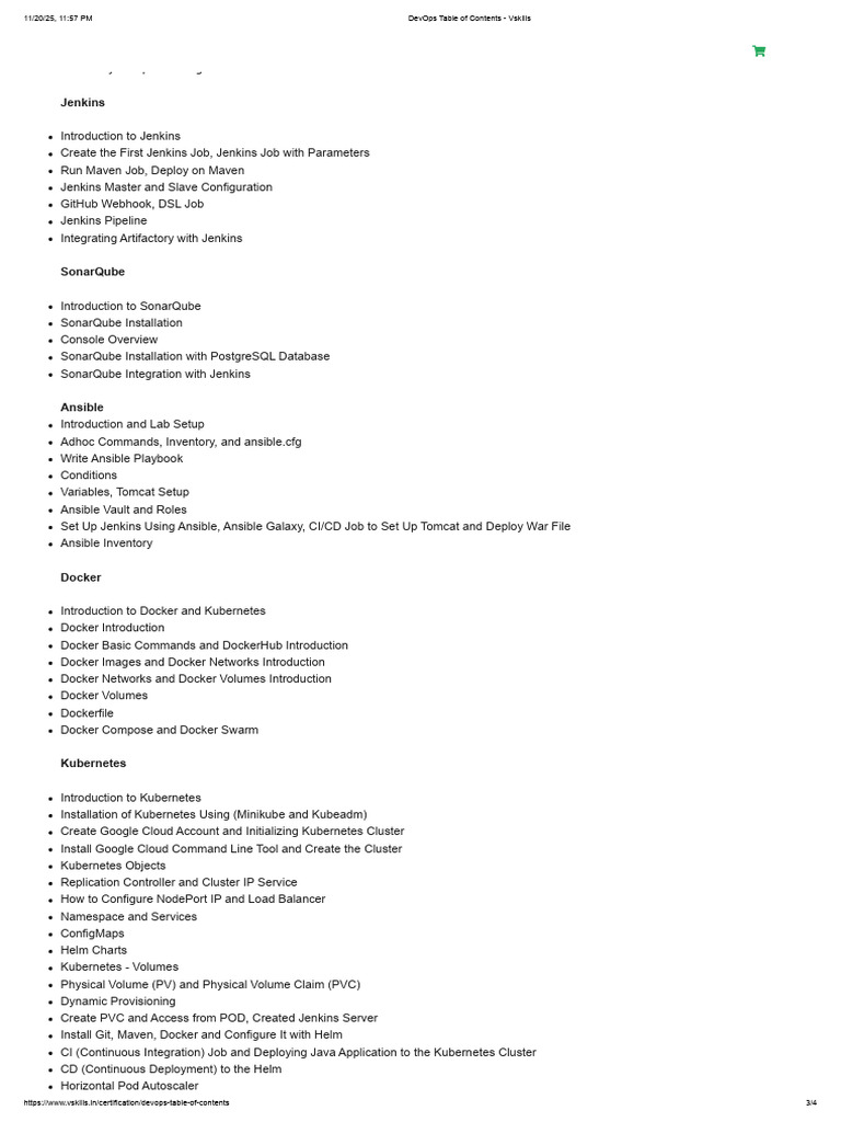DevOps Table of Contents - 3 | PDF | Computer Science | System Software