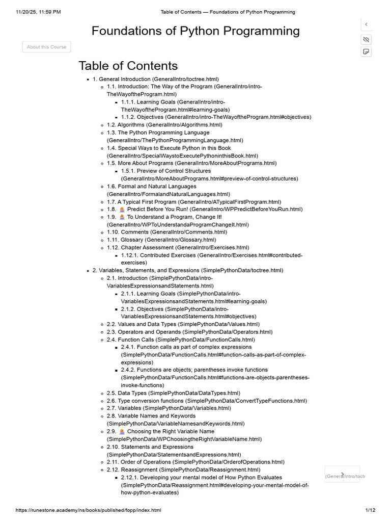 Foundations of Python Programming Guide | PDF | Anonymous Function ...
