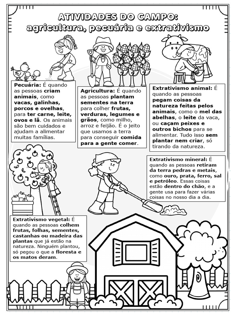 Atividades do Campo: Agricultura e Pecuária | PDF | Agricultura | Cidade