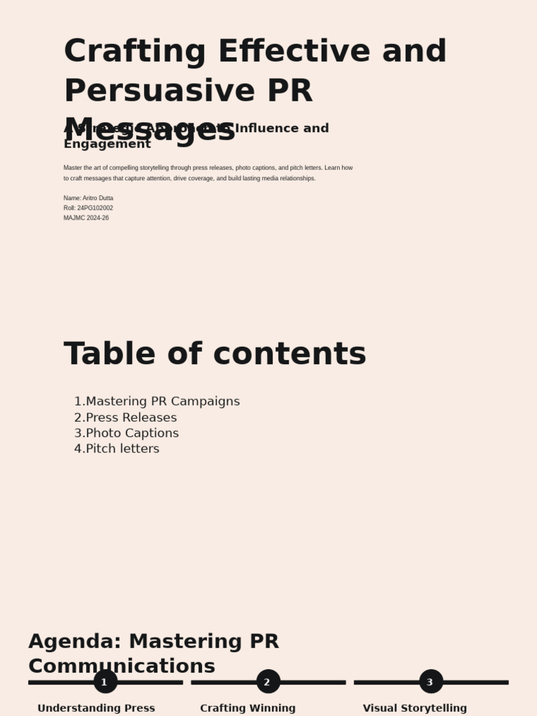 Effective PR Messaging Strategies | PDF | Press Release | News