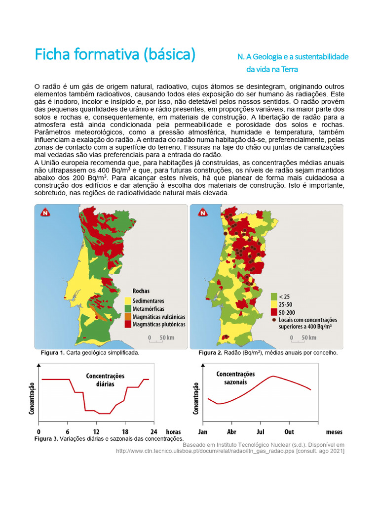 Radão: Riscos e Prevenção em Habitações | PDF | Radioatividade | Terra