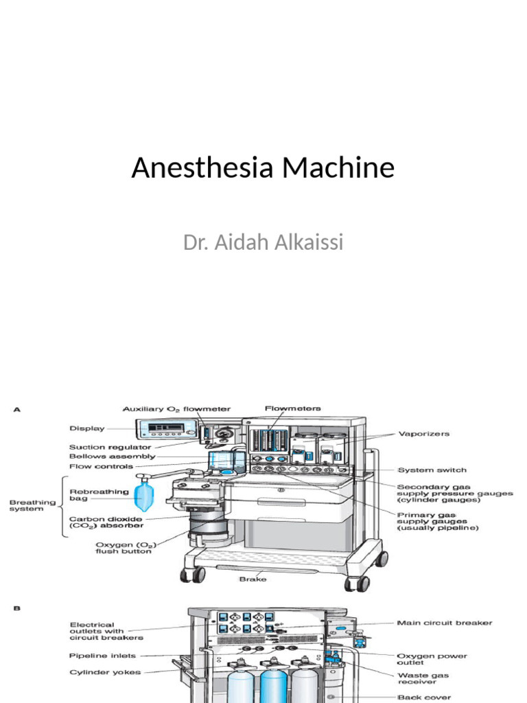 Anesthesia Machine Components Explained | PDF | Breathing | Anesthesia