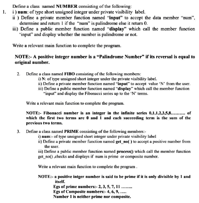 C++ Class Definitions for Number Operations | PDF | Function ...