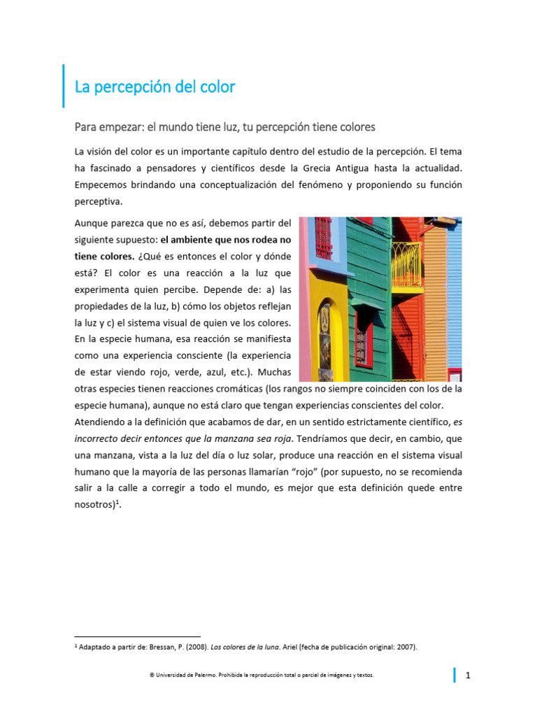Percepción del Color y su Función Visual | PDF | Color | Percepción visual