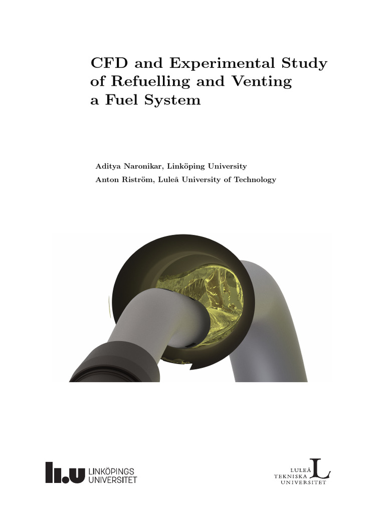 CFD Study of Fuel System Refuelling | PDF | Fluid Dynamics | Turbulence