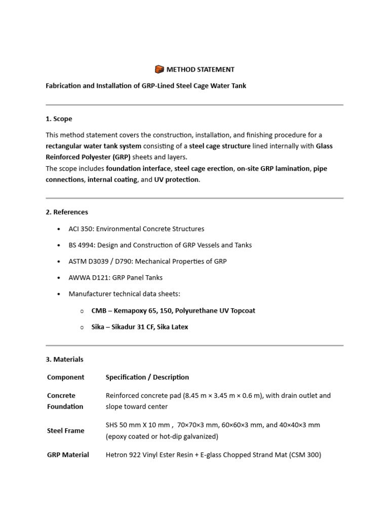 Pages From ? Method Statement | PDF
