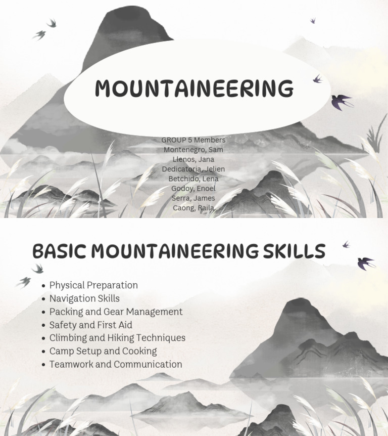 Basic Mountaineering Skills | PDF