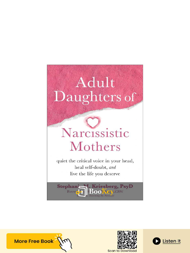 Healing for Daughters of Narcissistic Mothers PDF Narcissism Self