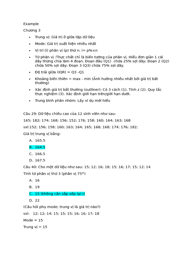 BT thống kê c3 | PDF