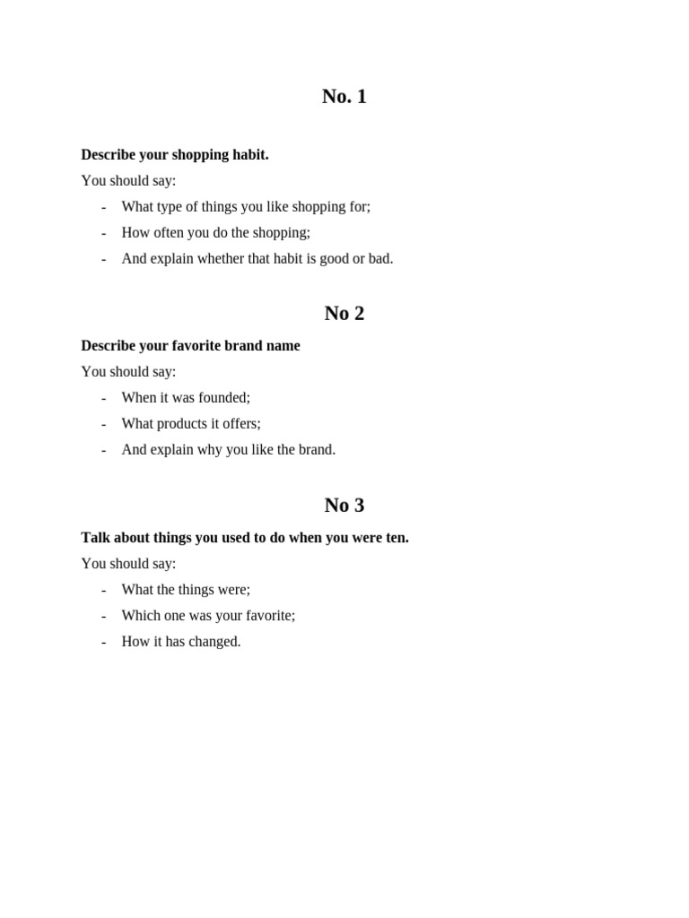 Speaking Ta3 - For Sts | PDF