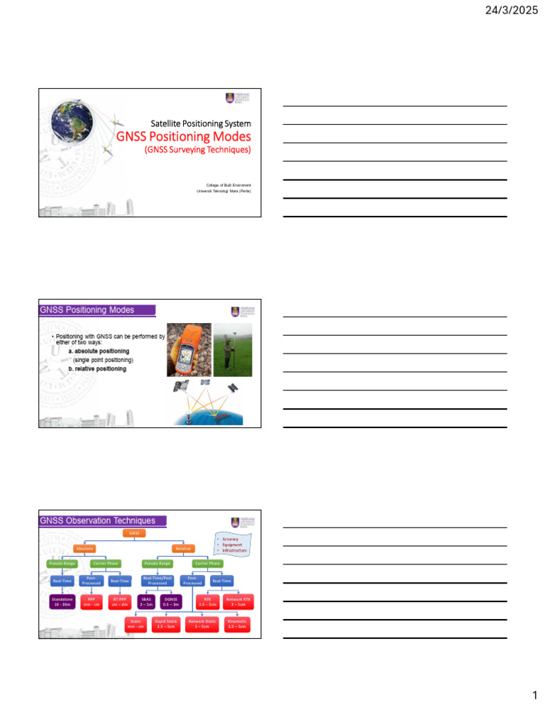 GNSS Positioning Techniques Overview | PDF | Errors And Residuals | Geodesy