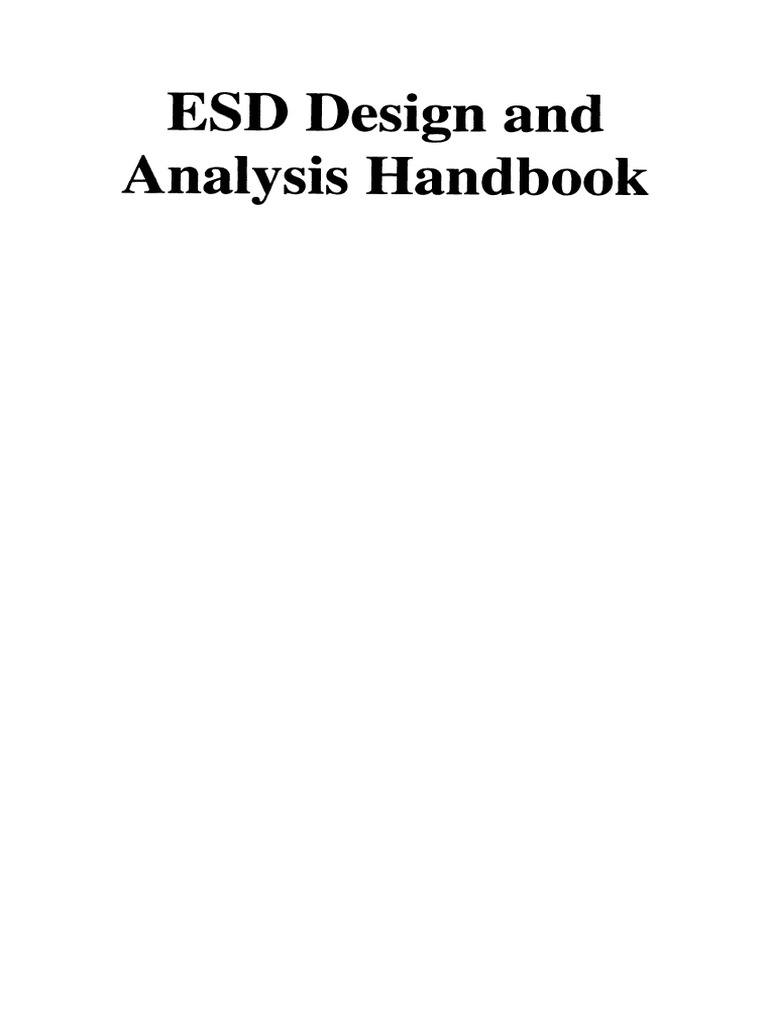 ESD Design and Analysis Handbook (James E. Vinson PH.D., Joseph C ...