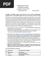 GE Course Guidelines for DU 2025-2026 | PDF | Bachelor's Degree ...