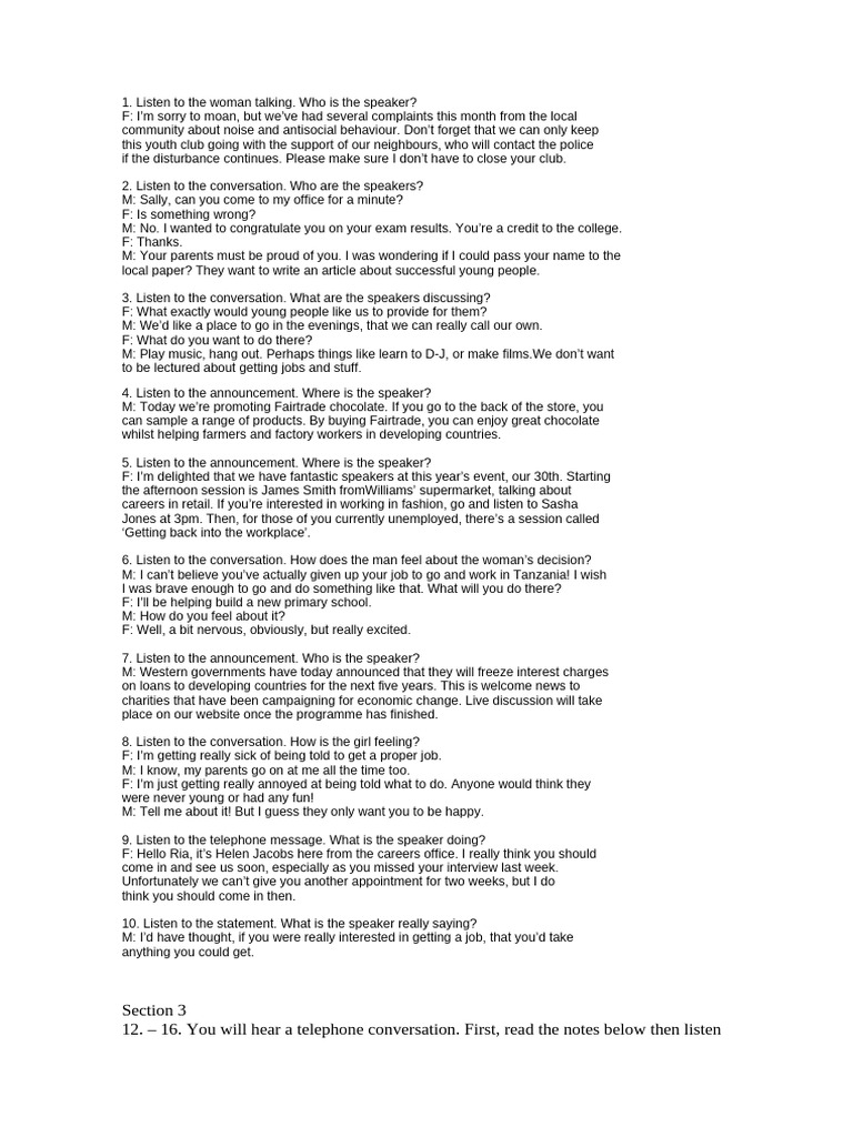 Tapescript Orange July2011 | PDF