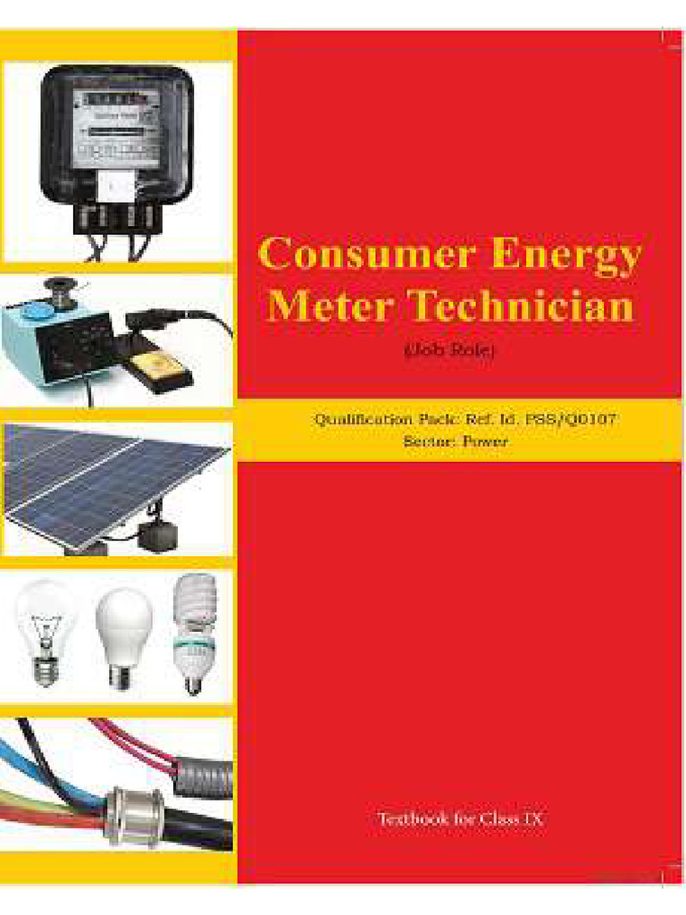 consumer-energy-meter-technician-english-class-9 | PDF | Voltage ...